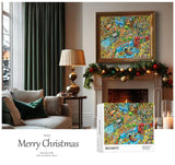 Jigsaw Puzzles for Adults, 1000 Pieces Ocean Park Puzzle, Cartoon Painting Challenging Puzzles for Family Activity Game Nights Gifts Fidget Stress Relief RECHIATO