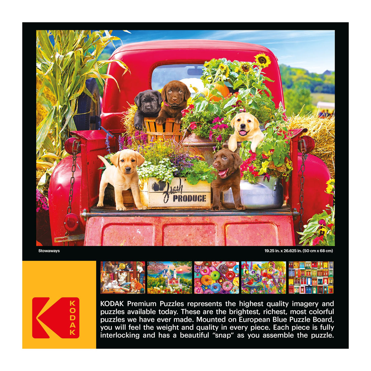 RoseArt - Kodak Premium - Stowaways - 1000 Piece Jigsaw Puzzle for Adults RoseArt