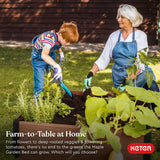 Keter 48" X 48" inches Wood Look Raised Garden Bed, Durable Outdoor Planter for Vegetables, Flowers, Herbs, and Succulents, Brown Keter