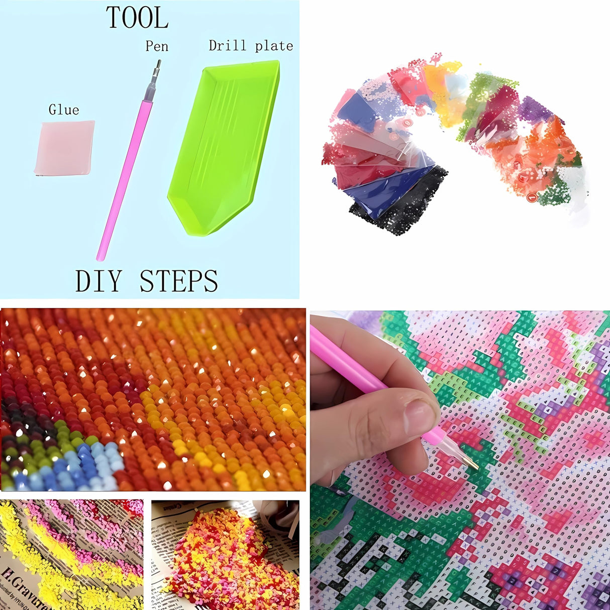 IREDLII Adult Diamond Painting Kit, College Ball Field 5D Diamond Art Kit for Beginners DIY Full Diamond Diamond Dots Crystal Craft Kit for Home Wall Decor Gifts 16x20 inches IREDLII