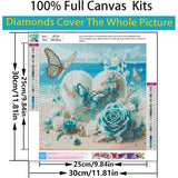 5D Diamond Painting for Adults Beginners, 4 Pack Beach Diamond Art Kits, Summer Ocean Vacation DIY Full Round Drill Diamond Dot Gem Art Kits for Adults, Home Wall Decor 11.8x11.8 Inch Acelii