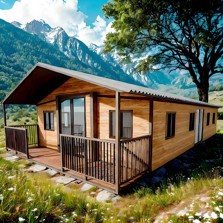 Prefab Tiny Homes for Sale, 40ft Foldable Portable Tiny House to Live in for Adults with 3 Bedrooms, 1 Full Equipped Bathroom & Kitchen,Customizable Modular Mobile Small Container Cabin Kit Generic