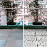 SUNWINGS 4PCS Natural Stone Interlocking Deck Tiles 12"x12" Pebble Waterproof Patio Deck, Outdoor Indoor Floor Decking Tiles for Porch Poolside Balcony Backyard, White sunwings