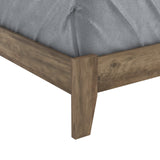 Galano Tiena Queen Bed Frame in Knotty Oak with Wooden Slat Support Galano