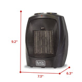 BLACK+DECKER Portable Space Heater, Room Space Heater with Carry Handle for Easy Transport BLACK+DECKER