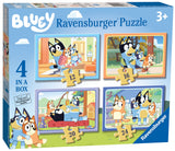 Ravensburger Bluey - 4 in Box (12, 16, 20, 24 Pieces) Jigsaw Puzzles for Kids Age 3 Years Up Ravensburger