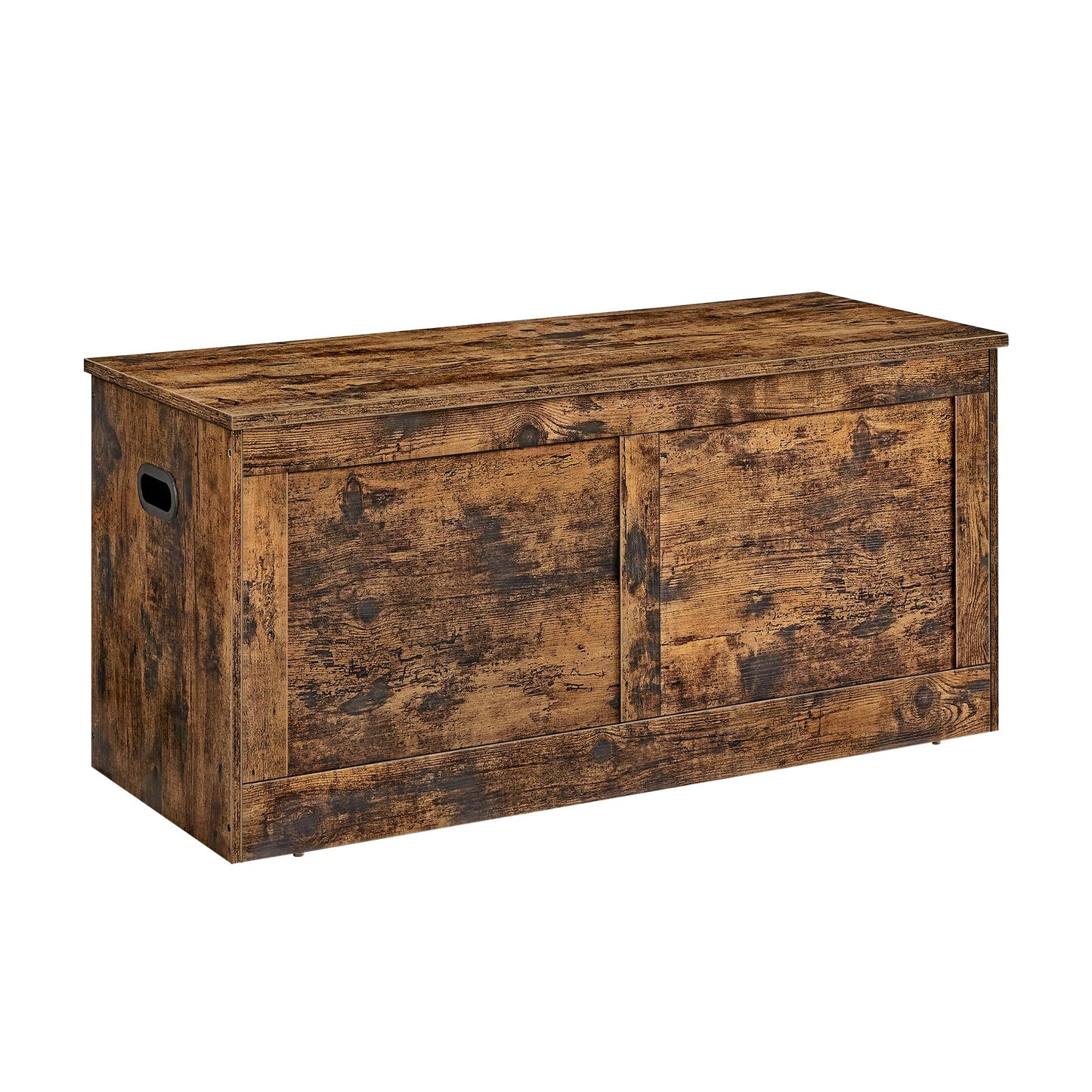 VASAGLE Storage Chest, Storage Trunk with 2 Safety Hinges, Storage Bench, Shoe Bench, Farmhouse Style, 15.7 x 39.4 x 18.3 Inches, for Entryway, Bedroom, Living Room, Rustic Brown ULSB164K01 - WoodArtSupply