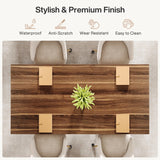 Tribesigns 5FT Wooden Conference Table, Long Office Meeting Room Table, Large Modern Rectangle Seminar Desk for 6 Tribesigns