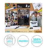 Aquarius Set of 3 The Office Puzzles (Three 500 Piece Jigsaw Puzzles) - Glare Free - Precision Fit - Officially Licensed The Office Merchandise & Collectibles - 14x19 Inches AQUARIUS