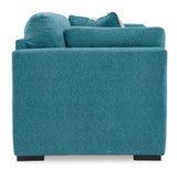Signature Design by Ashley Keerwick Scandinavian Loveseat with 4 Toss Pillows, Blue Signature Design by Ashley