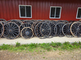 Used Amish Country Collectible Authentic Wagon Wheel Off an Amish Horse Buggy Carriage from The Farming Community in OH WoodArtSupply