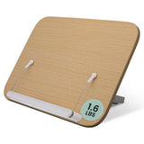 CataKenTika Wood Book Stand - Book Holder for Reading Hands Free, Foldable, Adjustable Book Display Stand, Cookbook Stand Portable, Lightweight Page Holder for Book Lovers, Cooks, Students 13.4"x9.4" CataKenTika