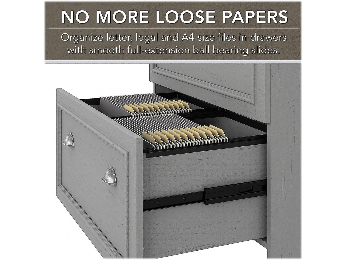 Bush Furniture BSH24468203 Somerset 2-Drawer Lateral File Cabinet, Letter/Legal, Cape Cod Gray, 30-Inch Bush Business Furniture