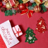 42Pcs Sublimation Christmas Ornaments Blanks MDF Bulk Double Sided Heat Transfer Sublimation Keychains Memorial Christmas Ornament Sublimation Blanks Products DIY Craft AiDiYGECO