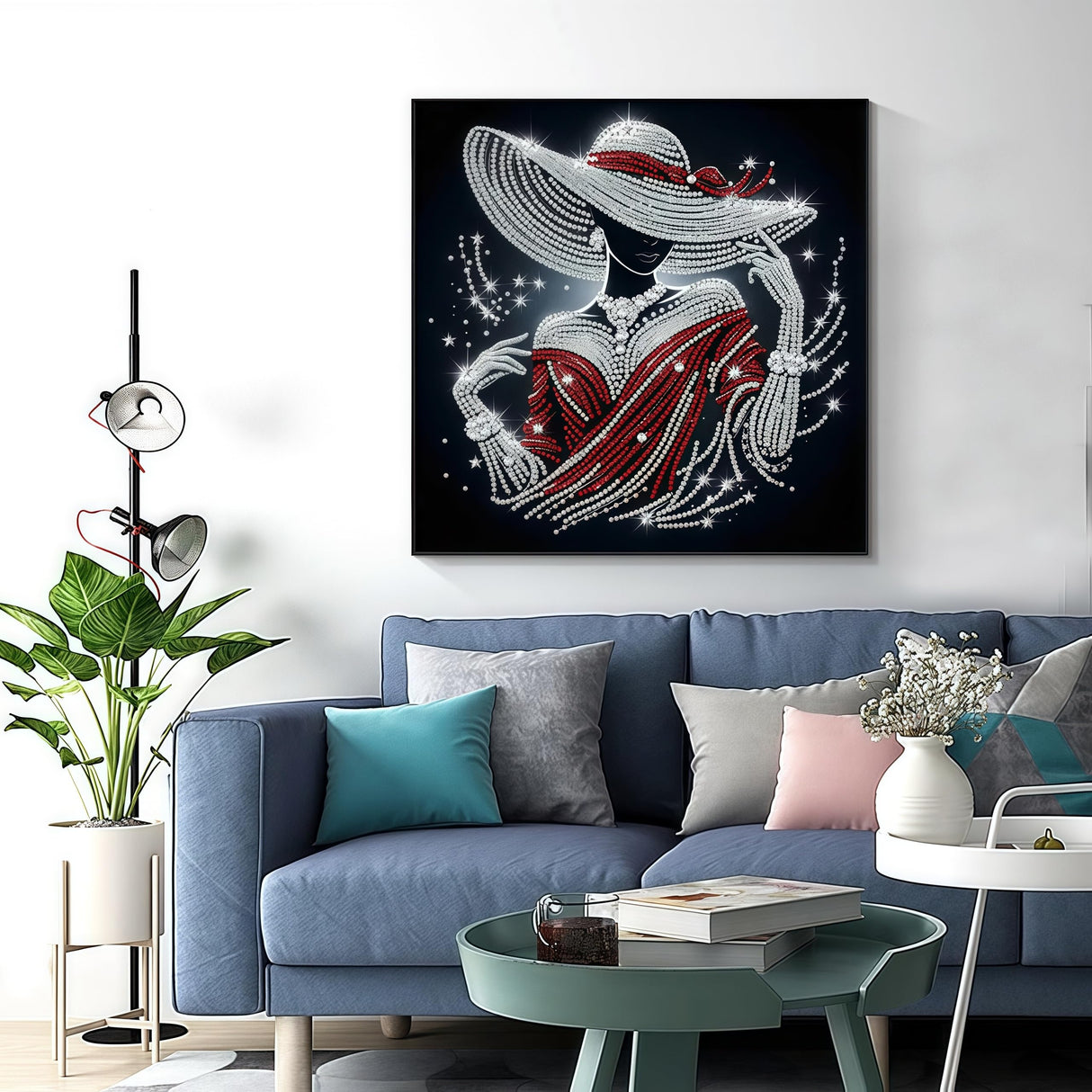 CSZPPQAF 5D Diamond Painting Kits for Adults, Special Shape Diamond Art Kits for Adults Beginner, DIY Crystal Art Drill Diamond Dots Gem Painting for Home Decor 11.8x11.8 Inch CSZPPQAF