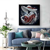 CSZPPQAF 5D Diamond Painting Kits for Adults, Special Shape Diamond Art Kits for Adults Beginner, DIY Crystal Art Drill Diamond Dots Gem Painting for Home Decor 11.8x11.8 Inch CSZPPQAF