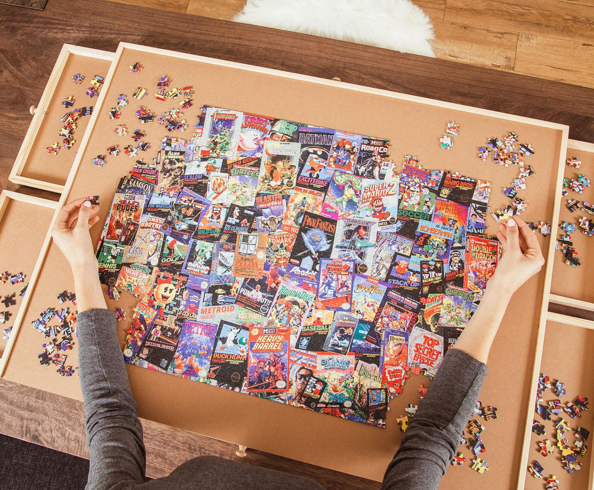 8-Bit Armageddon Retro Video Game Puzzle for Adults and Kids | 1000 Piece Jigsaw Puzzle Toy | Interactive Brain Teaser for Family Game Night | 28 x 20 Inches Toynk