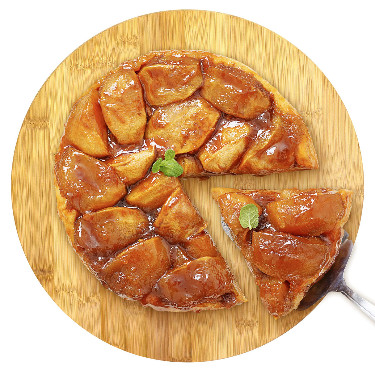 TB Home 14” Bamboo Wood Lazy Susan Organizer for Kitchen, Turntable for Cabinet, Countertop, Table or Pantry TB Home