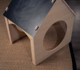 Avenlur Indoor Montessori Wooden and Waldorf Style Playhouse for Toddlers with Double Chalkboard Roof. Sturdy Play Set Structure for Children and Kids ECC Early Childhood Day Care, Preschool Playroom Avenlur