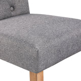 Yaheetech Dining Chairs Set of 6 Fabric Upholstered Dining Chairs Padded Chairs Button Tufted Kitchen Chairs With Solid Wood Legs for Home, Dining Room, Kitchen, Dark Gray Yaheetech