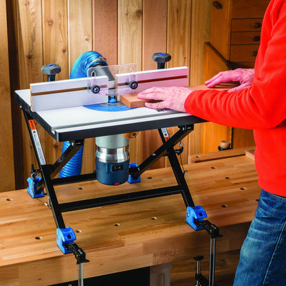 Rockler Convertible Benchtop Router Table – Convertible Routers for Woodworking Fits Most Routers – Unique Base Design Router Table – Benchtop Wood - WoodArtSupply