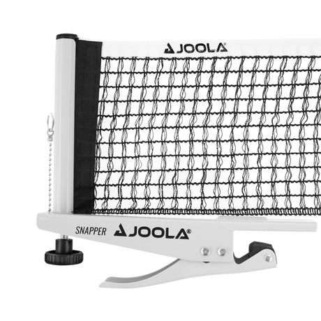 JOOLA Snapper Professional Table Tennis Net and Post Set - Portable and Easy Setup 72" Regulation Size Ping Pong Spring Activated Clamp Net, Silver JOOLA