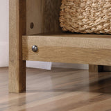 Sauder Adept Storage Credenza/Pantry Cabinet, L: 58.19" x W: 17.17" x H: 36.26", Craftsman Oak finish Sauder