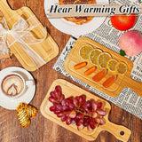 Kigley 20 Pcs Small Bamboo Cutting Board Bulk Wedding Engraved Blanks Board Chopping Board Customized Laser Board for Wedding Housewarming Gift (Bamboo Color,11 x 5.12 Inch) Kigley