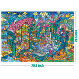 Antelope - 1000 Piece Puzzle for Adults, Cat Castle Jigsaw Puzzles 1000 Pieces, High Resolution, Matte Finish, Smooth Edging, No Dust Creative Artistic Puzzle ANTELOPE