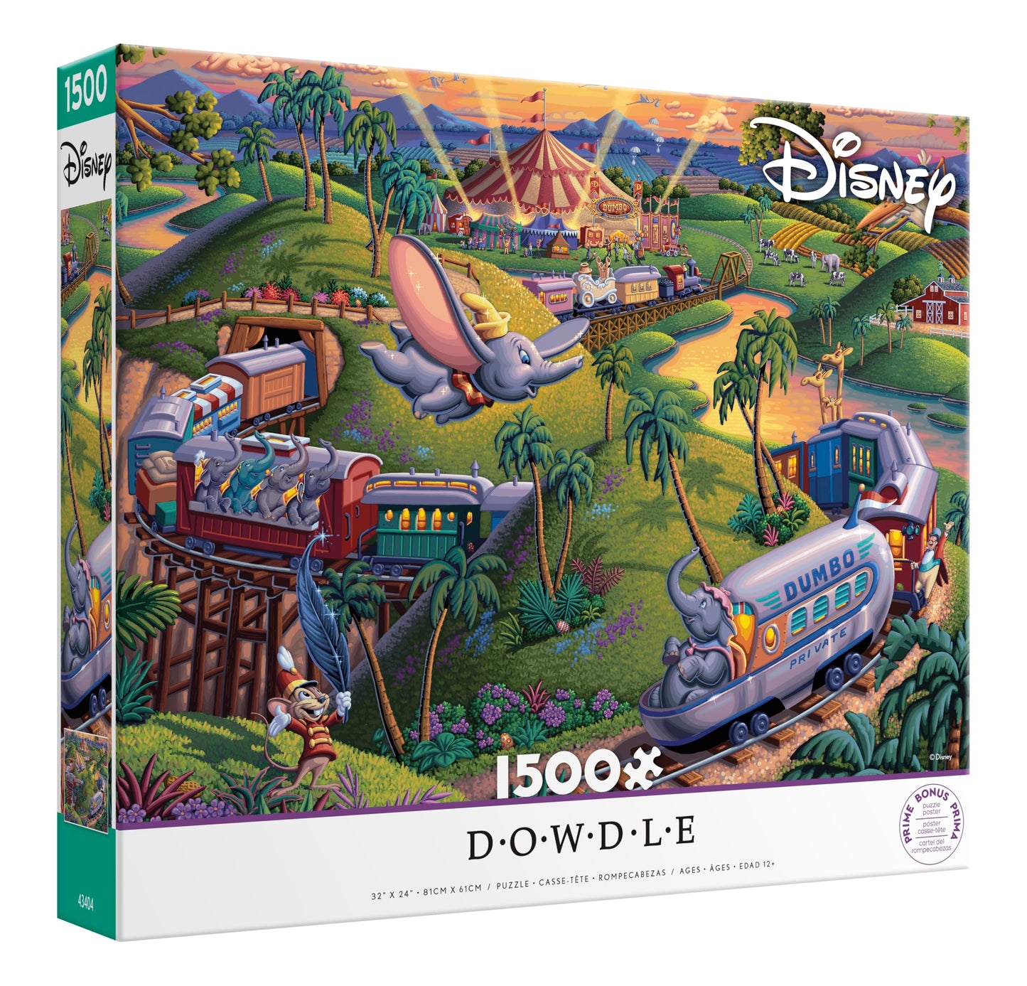 Ceaco - Disney - Dowdle - Dumbo The Flying Elephant - 1500 Piece Jigsaw Puzzle