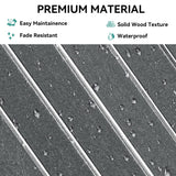 YITAHOME Garden Bench, All Weather Outdoor Bench for 2-3 Persons, Fade/Rot Resistance Patio Benches for Park, Porch, Patio & Backyard (Grey) YITAHOME