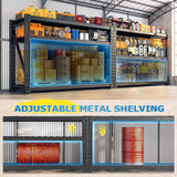 Bepatio 8250LBS Garage Shelving Heavy Duty Storage Shelves Industrial Metal Shelving Adjustable 3-Tier Shelves for Garage, Warehouse Basement 24" D × 60" W × 66" H Bepatio