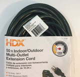 HDX 50 ft Light Duty Extension Cord HDX