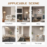 POHARE Wood Slat Wall Panels, 2 Pack 8 x 1 ft Decorative Wood Panels for Wall,Stylish Wall Panels for Interior Wall Decor, Modern Acoustic Wood Wall Panels with Felt Backing, Natural POHARE