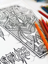 Happy Halloween Coloring Book for Adults – Volume 09 by Prajakta P | Premium Book | Spiral Bound | Stress Relieving Fun Patterns | DIY Kit | Sip and Paint Party | Coloring for All WoodArtSupply