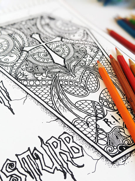 Happy Halloween Coloring Book for Adults – Volume 09 by Prajakta P | Premium Book | Spiral Bound | Stress Relieving Fun Patterns | DIY Kit | Sip and Paint Party | Coloring for All WoodArtSupply