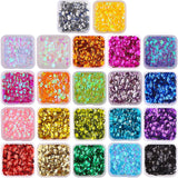 DIYASY 9800 Pcs 6MM Bulk Loose Sequins, Round Embroidery Sequins Cup Craft Sequin with Holes for DIY 22 Colors DIYASY