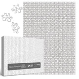 Difficult Puzzles for Adults 1000 Pieces, Impossible Crazy Jigsaw Puzzles, White Blank Challenging Puzzles for Adults Hard IdeaBazar