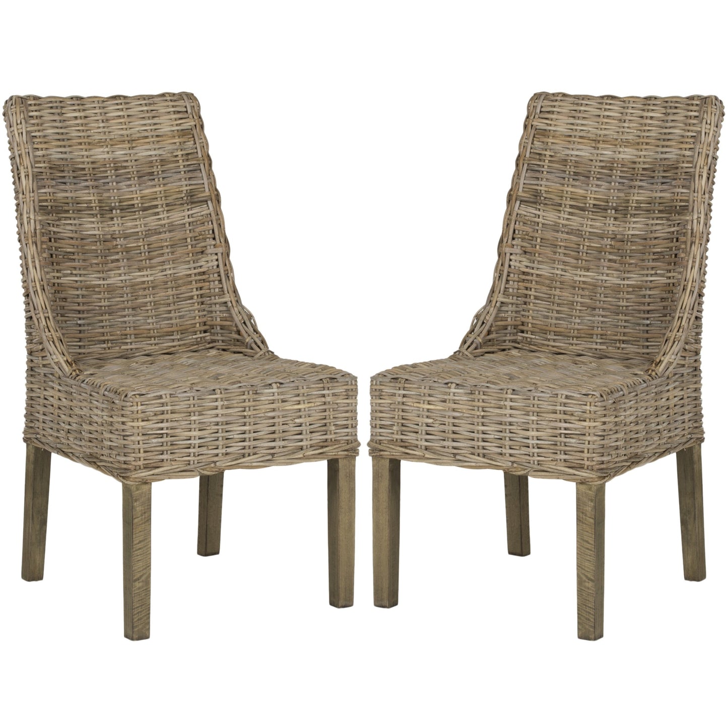 Safavieh Home Collection Suncoast Brown Dining Chair - WoodArtSupply