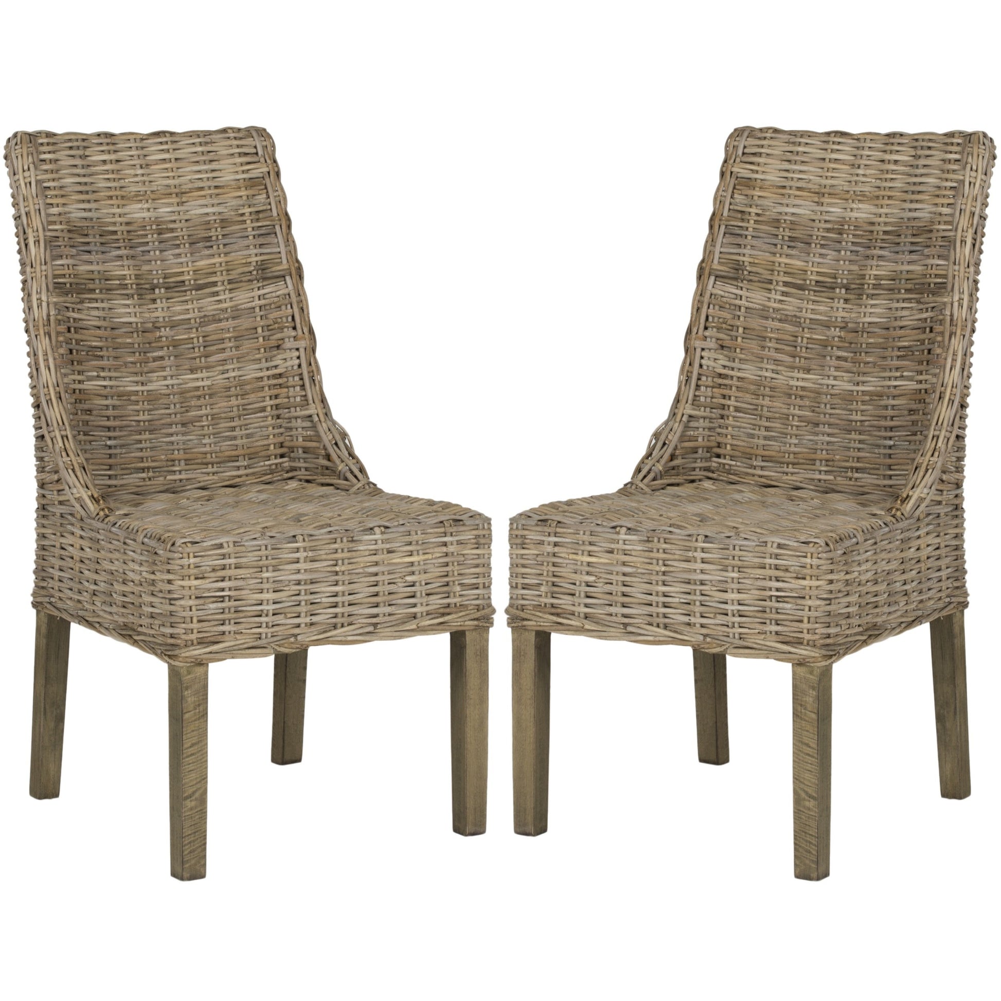 Safavieh Home Collection Suncoast Brown Dining Chair - WoodArtSupply