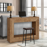HomeEterna 47 Inches Farmhouse Console Table, Wooden Entryway Console Table, Industrial Hallway Accent Table for Living Room, Entrance, Foyer, Rustic Rectangular Design HomeEterna