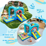 Culaluva Inflatable Bounce House: Jump Bouncer Castle Slide Combo - 7 in 1 for Kids 3-6 - with 370W Blower - for Indoor Outdoor Play CulaLuva