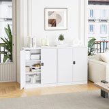 Letaya Metal Storage Cabinets with Lock Door,2 Adjustable Shelves Organizer Steel Storage Cabinets for Home,Office,Warehouse,Garage,Employee Lockers(White) Letaya