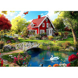 CEOVR Scenery Diamond Painting Kits for Adults, Garden Landscape Diamond Art Dots 5D Full Drill DIY Gem Art, Adult Crafts Kits Arts and Crafts, Wall Decor for Home Office 12x16in CEOVR