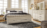 Signature Design by Ashley Bellaby Farmhouse Panel Headboard ONLY, King, Whitewash Signature Design by Ashley