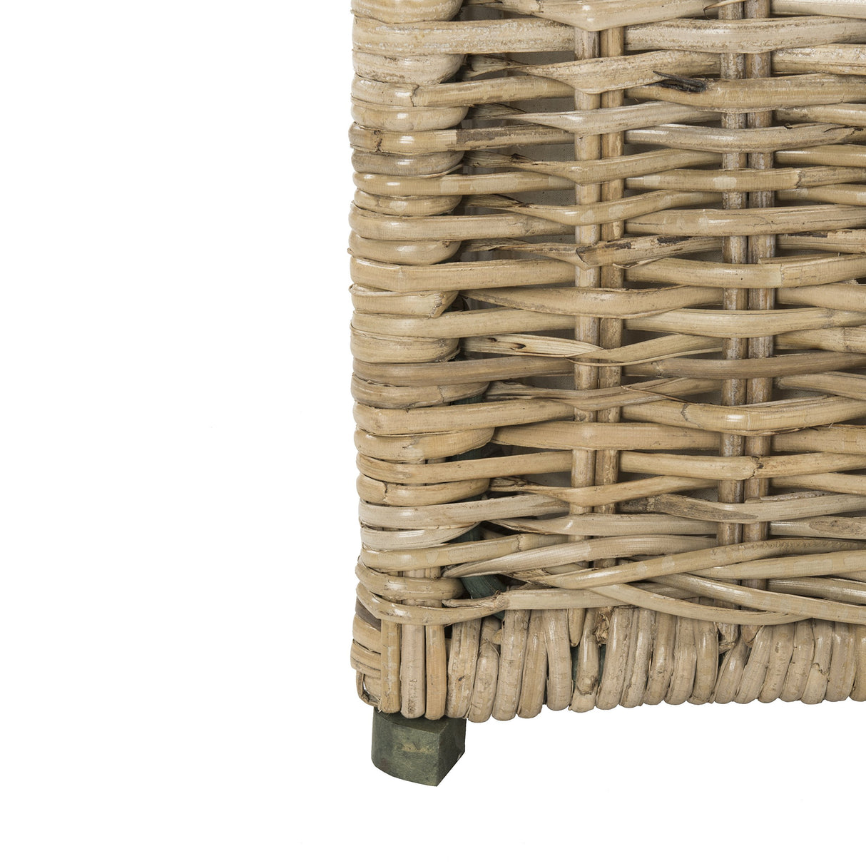 happimess HPM9003B Jacob 30" Wicker Storage Trunk, Collapsible for flat storage, Rattan-Kubusoft Gray, Coastal for Office, Dorm Room-LivingRoom, Bedroom, Dining Room, Natural happimess