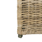 happimess HPM9003B Jacob 30" Wicker Storage Trunk, Collapsible for flat storage, Rattan-Kubusoft Gray, Coastal for Office, Dorm Room-LivingRoom, Bedroom, Dining Room, Natural happimess