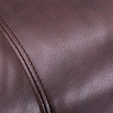 MCombo Power Lift Recliner Chair Sofa with Massage and Heat for Elderly People, Cup Holders, USB Ports, Side Pockets, Faux Leather 7095 (Medium-Regular, Dark Brown) MCombo