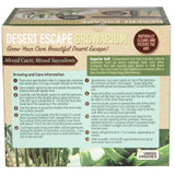 Grow Your Own Desert Escape in A Quality Glass Terrarium Starter Kit with Complete Supplies - Easy to Maintain Indoor Cacti and Succulents - Over A Dozen Desert Plants That Will Last for Years! Unique Gardener