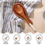 Folkulture Spoon Rest for Kitchen Counter, Spoon Holder for Stove, Kitchen Spoon Rest, Spoon Holder for Kitchen Counter, Acacia Wood, 10" Cooking Spoon Holder, Stove Spoon Holder or Cute Spoon Rest Folkulture